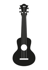 Fototapeta premium Ukulele guitar on the white background.