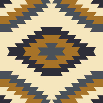 Zigzag geometrical vector seamless pattern