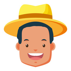 man face wearing white background