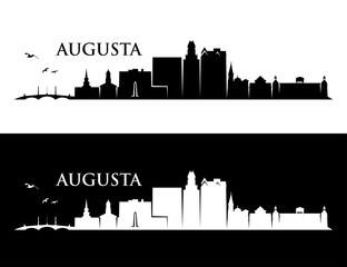Augusta skyline - Georgia, United States of America, USA - obrazy, fototapety, plakaty