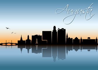 Obraz premium Augusta skyline - Georgia, United States of America, USA