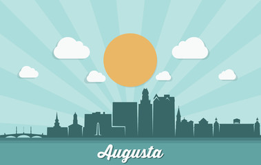 Fototapeta premium Augusta skyline - Georgia, United States of America, USA