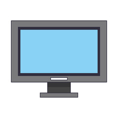 computer screen icon cartoon isolated