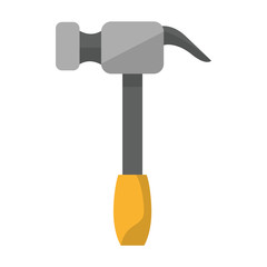hammer tool icon cartoon isolated