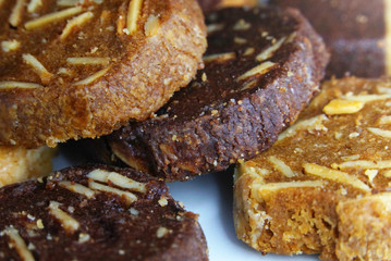Close up group of cookies
