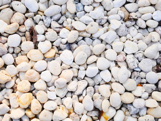 white pebbles stone background , smooth stone texture