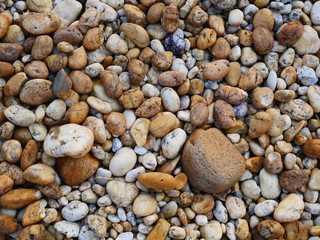 pebble stone nature background, smooth stone texture