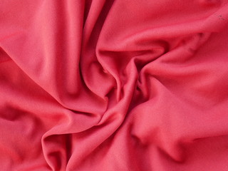 red silk cotton background, pink luxury fabric cloth
