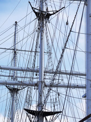 Mast eines Segelboots
