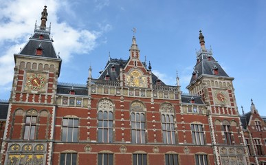 Amsterdam Centraal Station of May 8, 2015, Netherlands