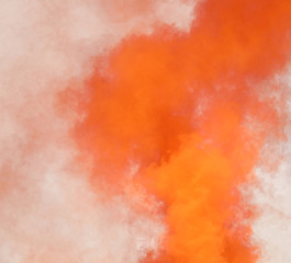 background of orange smoke