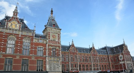 Fototapeta premium Amsterdam Centraal Station of May 8, 2015, Netherlands