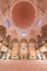 Beautiful interior of Putra Mosque at Kuala Lumpur, Malaysia - 271468356