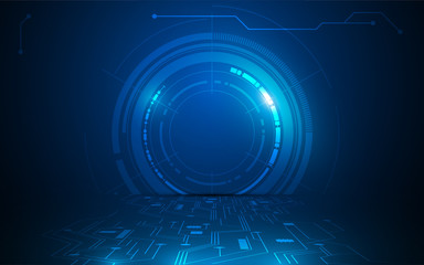 sci fi tech cyber futuristic design concept background