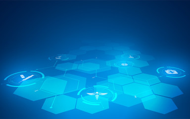 innovation technology health care concept design background