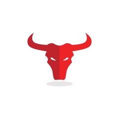 Naklejka premium Taurus Logo Template, Bull Head emblem template for business