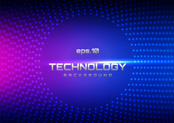 Abstract digital landscape with flowing particles. Cyber technology digital background in wavy futuristic style