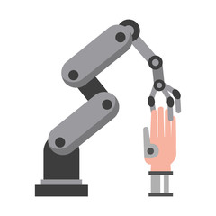 artifical intelligence icons concept cartoon