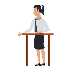 business woman avatar cartoon character