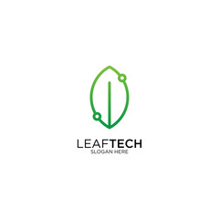 Eco Technology Logo Design Vector