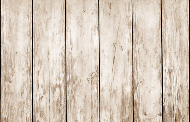 Weathered wooden fence in brown color.