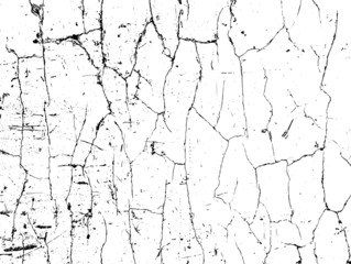 Vector crack texture. Grunge crash scratch. Isolated broken old damage rust. Overlay noise and grain dry texture.