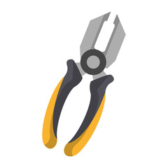 plier equipment tool icon cartoon
