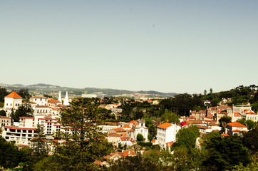Fototapeta na wymiar MAY 3 2016, SINTRA, PORTUGAL: beautiful view to sintra city Portugal
