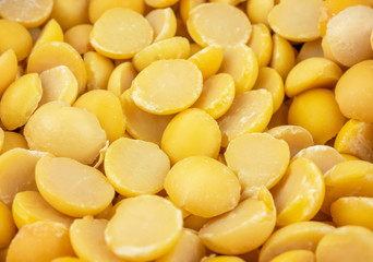 Close up,macro group of soybeans 