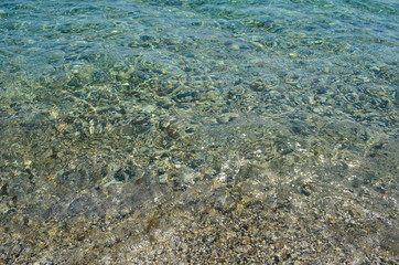 Obraz premium Crystal blue Black Sea in Bulgaria Nessebar island