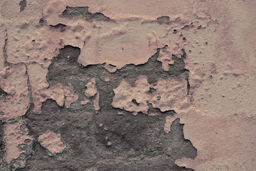 Fragment of an old brick wall close up. Industrial or loft style texture