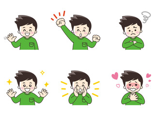 若い男性セット02