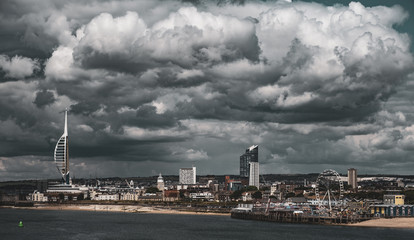 Fototapeta premium View of Portsmouth Town