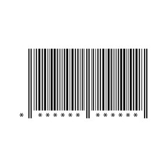 Barcode icon. Vector illustration of symbol isolated on white background. - Vector