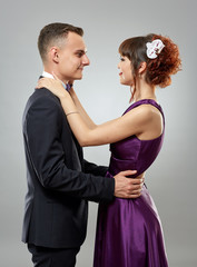 Happy young beautiful couple