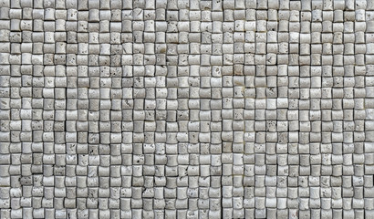 Travertine tile ceramic, mosaic square design seamless texture