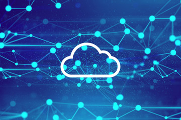 ai technology, robotic system, molecule of chemical, atom cell plexus and science, abstract futuristic universe cyber network server online, background illustration 3d rendering