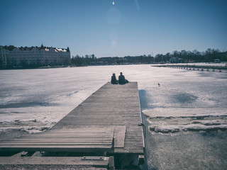 Helsinki Frozen Lake