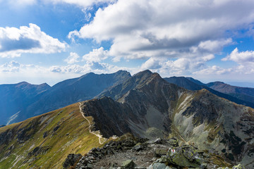 A beautiful view of the Western Tatras from Placlivy Rohac.