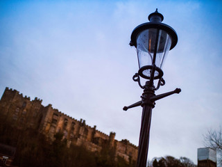 Fototapeta na wymiar Durham Castle Street Lamp