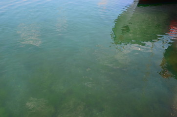 Crystal blue Black Sea in Bulgaria Nessebar island