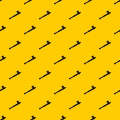 Pipe for smoking marijuana pattern seamless vector repeat geometric yellow for any design