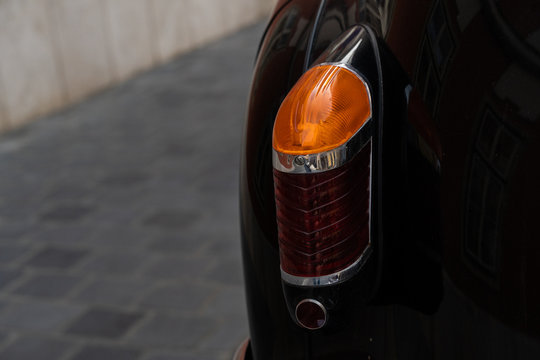 Close up details of vintage soviet limousine ZIS-110
