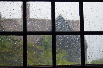Window on Rainy New England Day