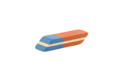 eraser isolated on white background