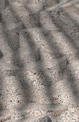 Abstract terrazzo cylinder pillar. Minimal round podium stand background or wallpaper for product presentation. Fashion magazine illustration. 3d render illustration. - Illustration