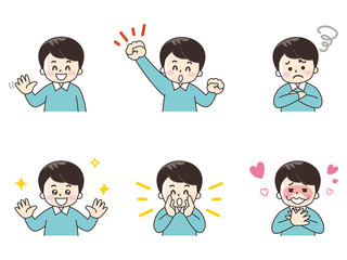 若い男性セット02