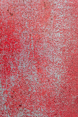 Red Painted Old Weathered Concrete Wall Texture