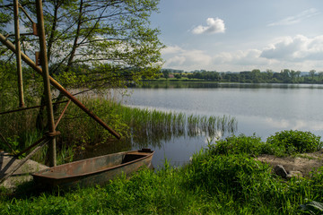 Spring in the Middle Europe by the lake
