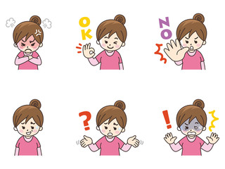 若い女性セット04